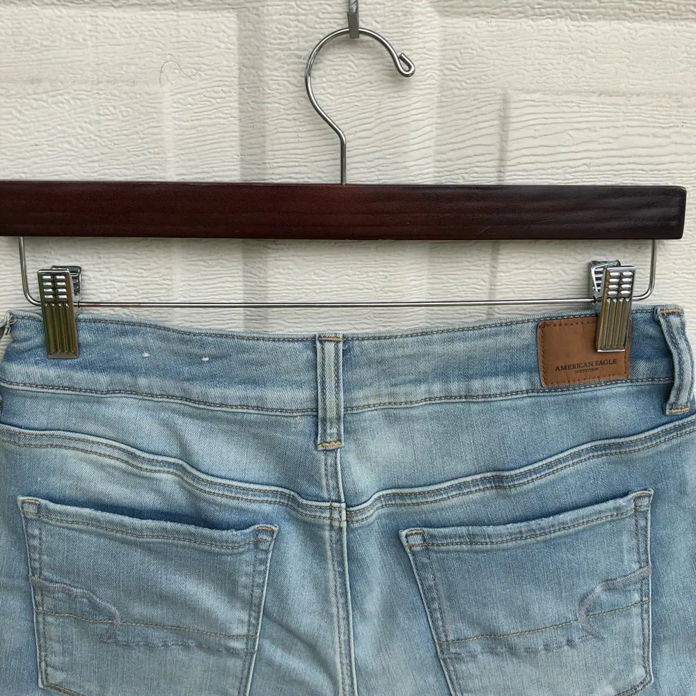 American Eagle Womens Shorts Denim Jean High Rise Roll Cuff Size 10 - Image 5
