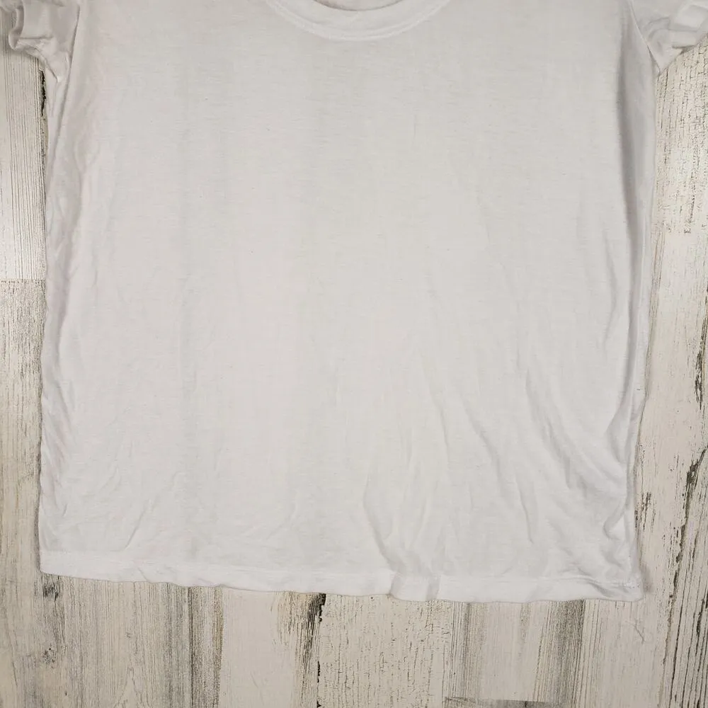 BP White Short Sleeve Scoop Neck Thin Lightweight T-Shirt Women's Size Small - Image 7