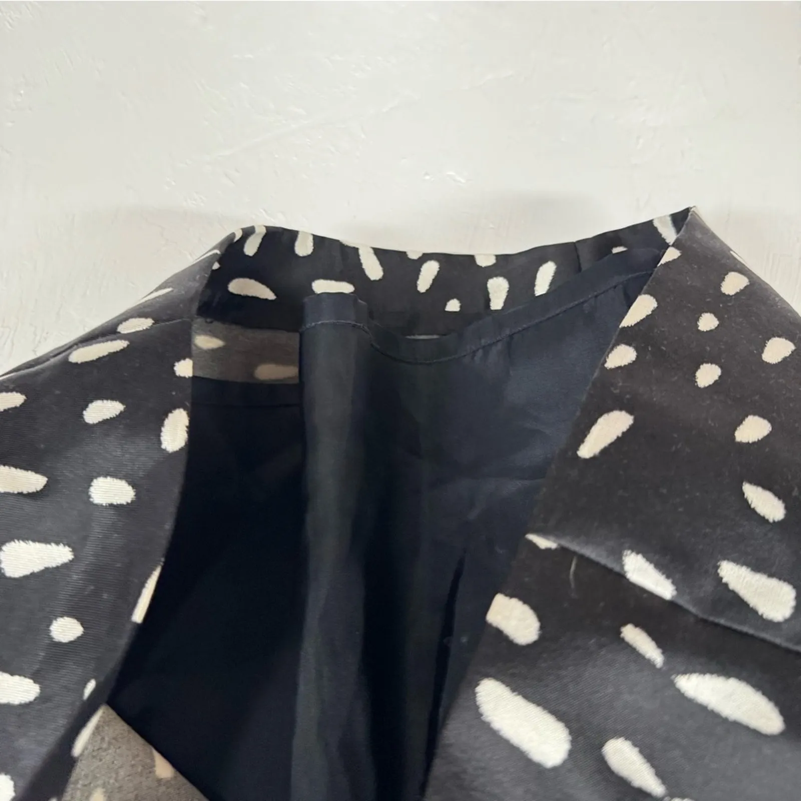 Rickie Freeman Teri Jon Black & White Polka Dot Fit & Flare Cocktail Dress 10 - Image 7