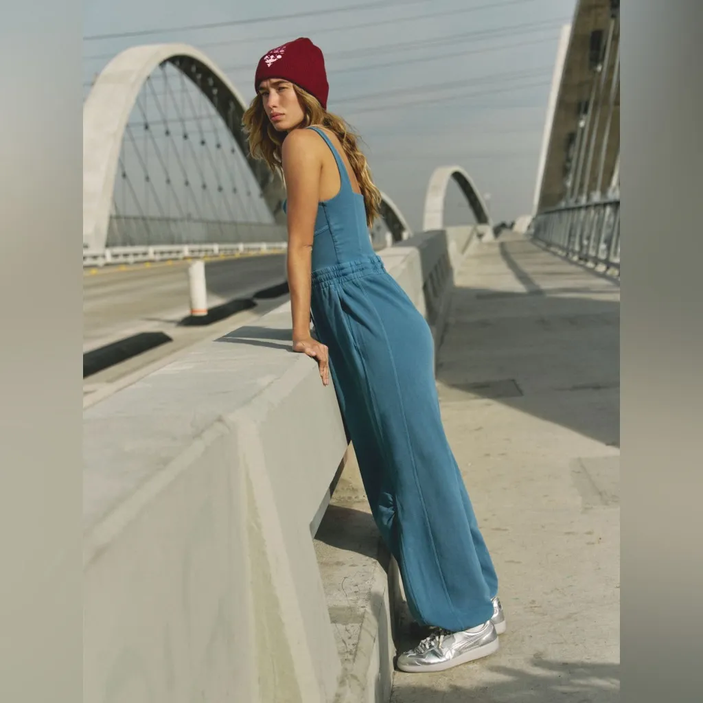 Free People Inbound Onesie in Skyline Blue Size XL - Image 3