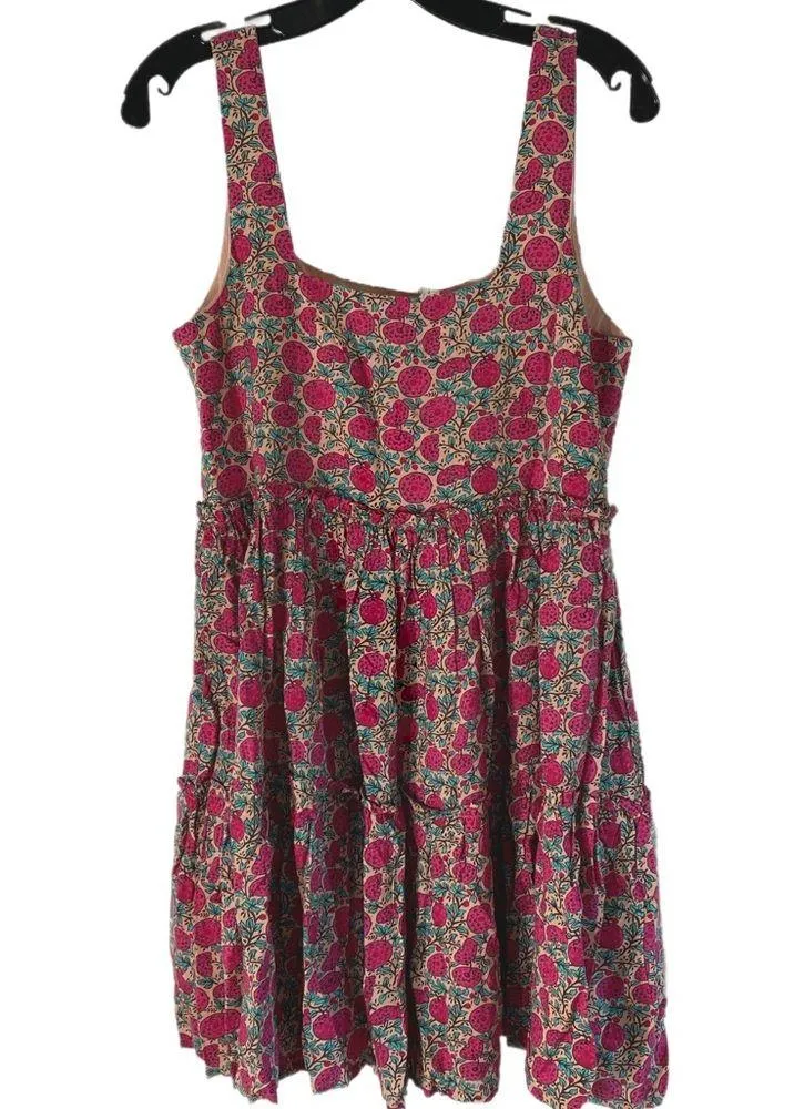 Natural Life  NWT Anna Mini Dress - Pink Puff Floral Sz M - NEW Boho Flowy - Image 6