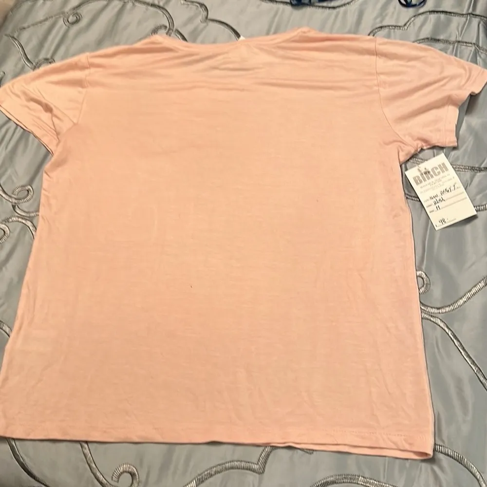 Allison New York pocket tee medium cute heart M blush new nwt - Image 8