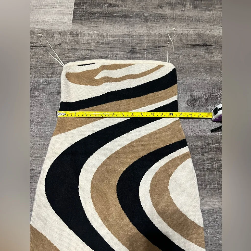 Princess Polly  Zachary Strapless Mini Dress in Beige Multi - Image 8