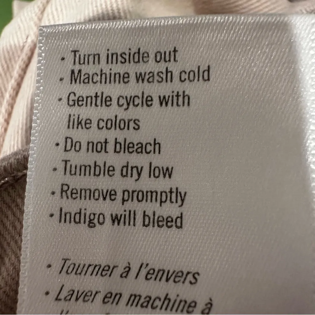 PAIGE‎ Angela Midi Denim Skirt Women’s 6 (28) Soft Beige Preppy Classic Casual - Image 13