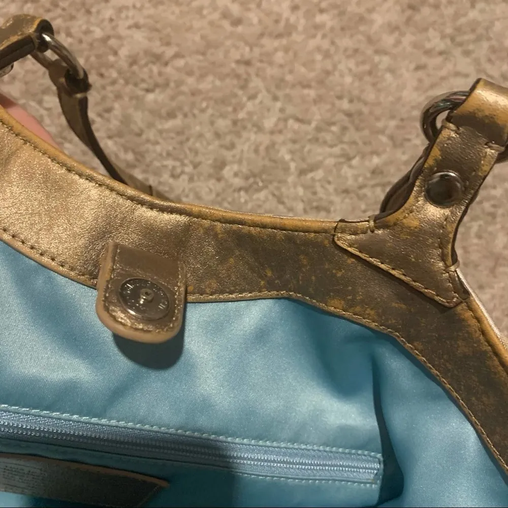 Coach gold and beige shoulder bag purse - Image 12