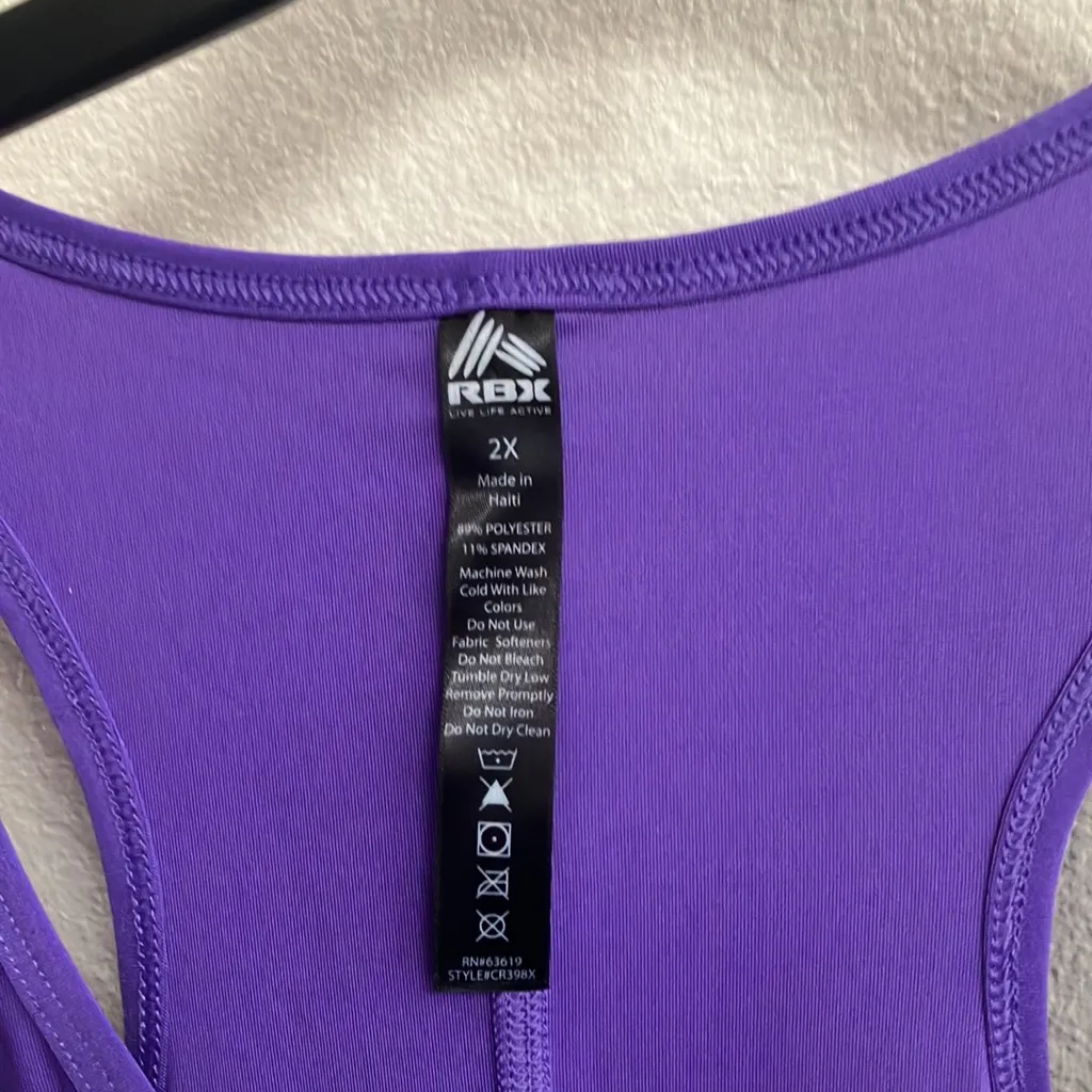 FINAL MARKDOWN Rbx racer back top 2x Purple - Image 3