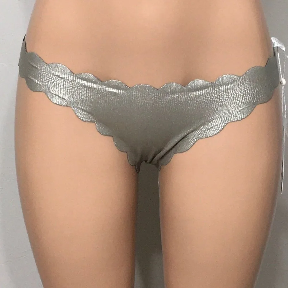 PILYQ metallic snakeskin teeny bikini. NWT - Image 6