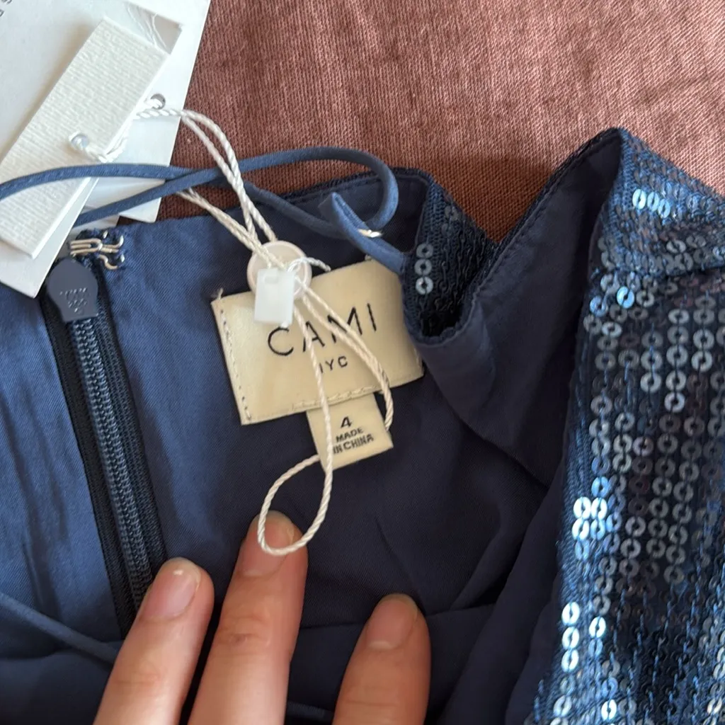 NWT Cami NYC Zoya Sequined Minidress in navy - Image 9