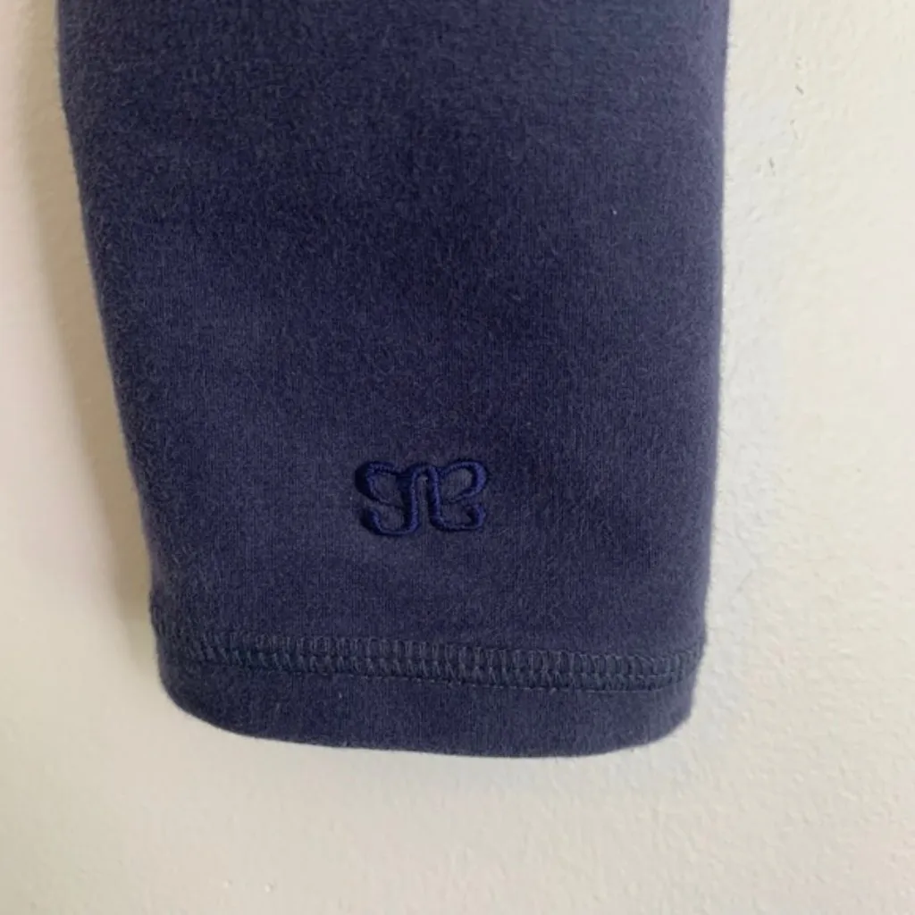 ALBION Dark Blue Solid 3/4 Leggings - Image 4