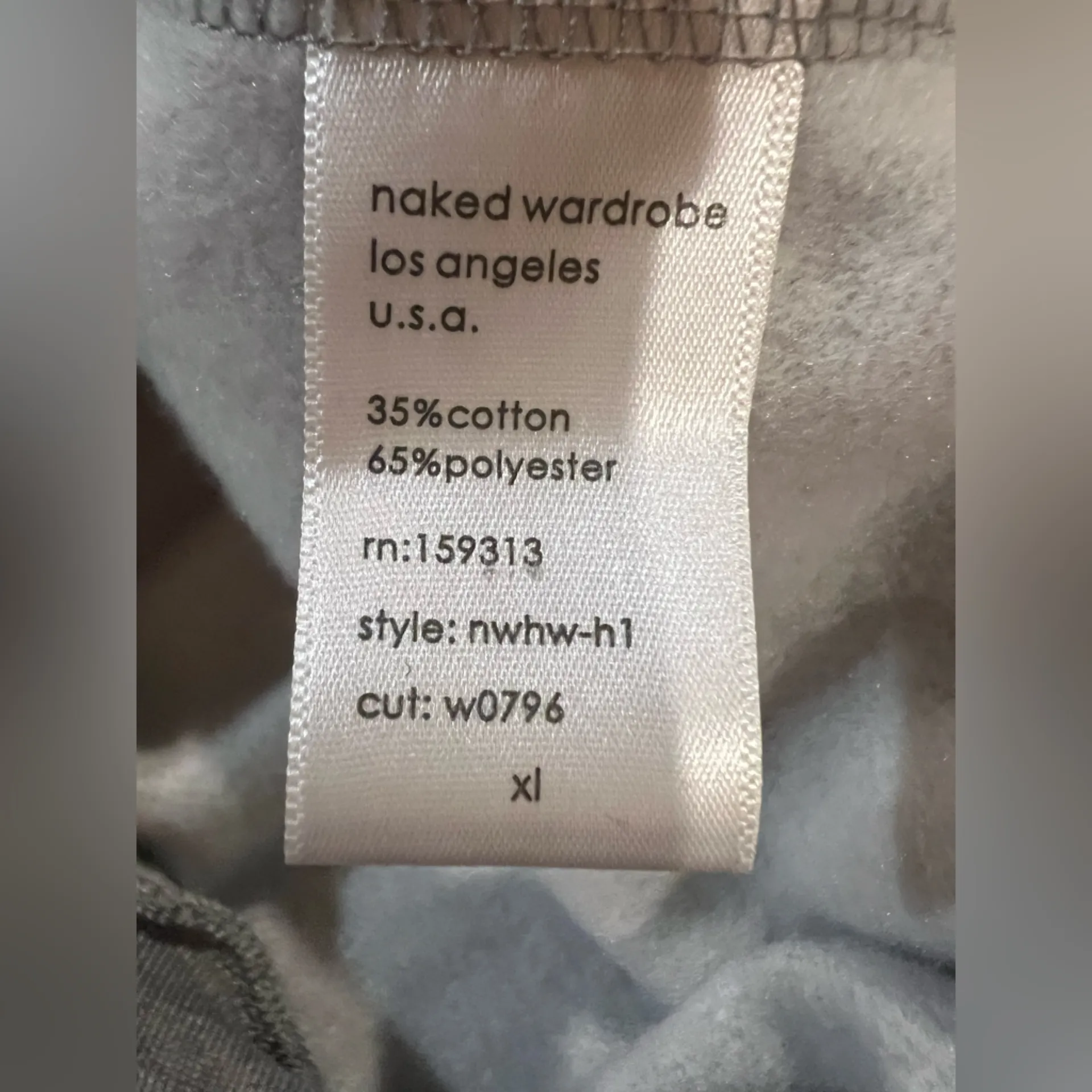 NAKED WARDROBE All Good In The Hoodie
Size XL NWOT Drawstring Heather Gray - Image 8
