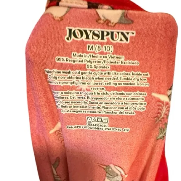 Joyspun Christmas Pajama Set Red Size M - Image 5