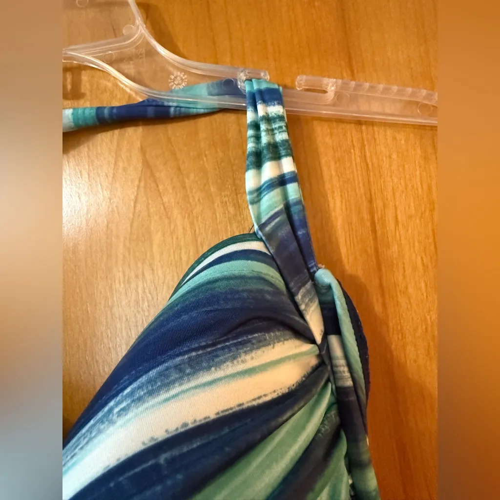 Disney Parks Women's One Piece Swimsuit Minnie Mouse Logo Blue Stripes NWT XXL - Image 7