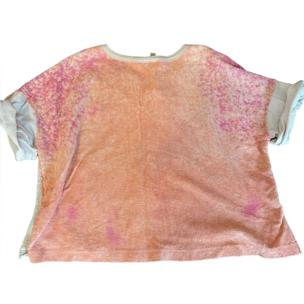 Pilcro Anthropologie Desert Intarsia Sweater Tee Womens Size Medium Cotton - Image 10