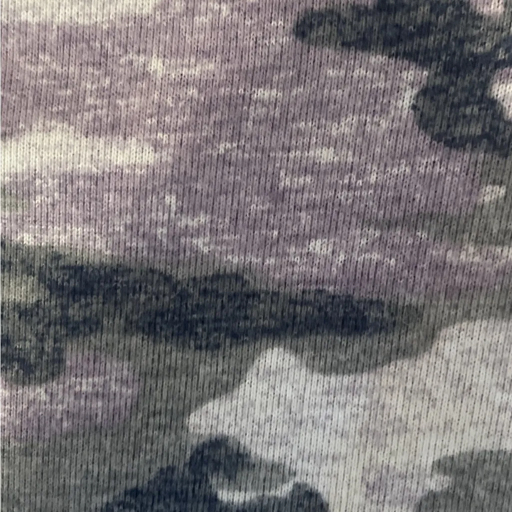 Susan Graver Weekend Camouflage Soft Knit Turtleneck Tunic Sweater Oversized S - Image 6