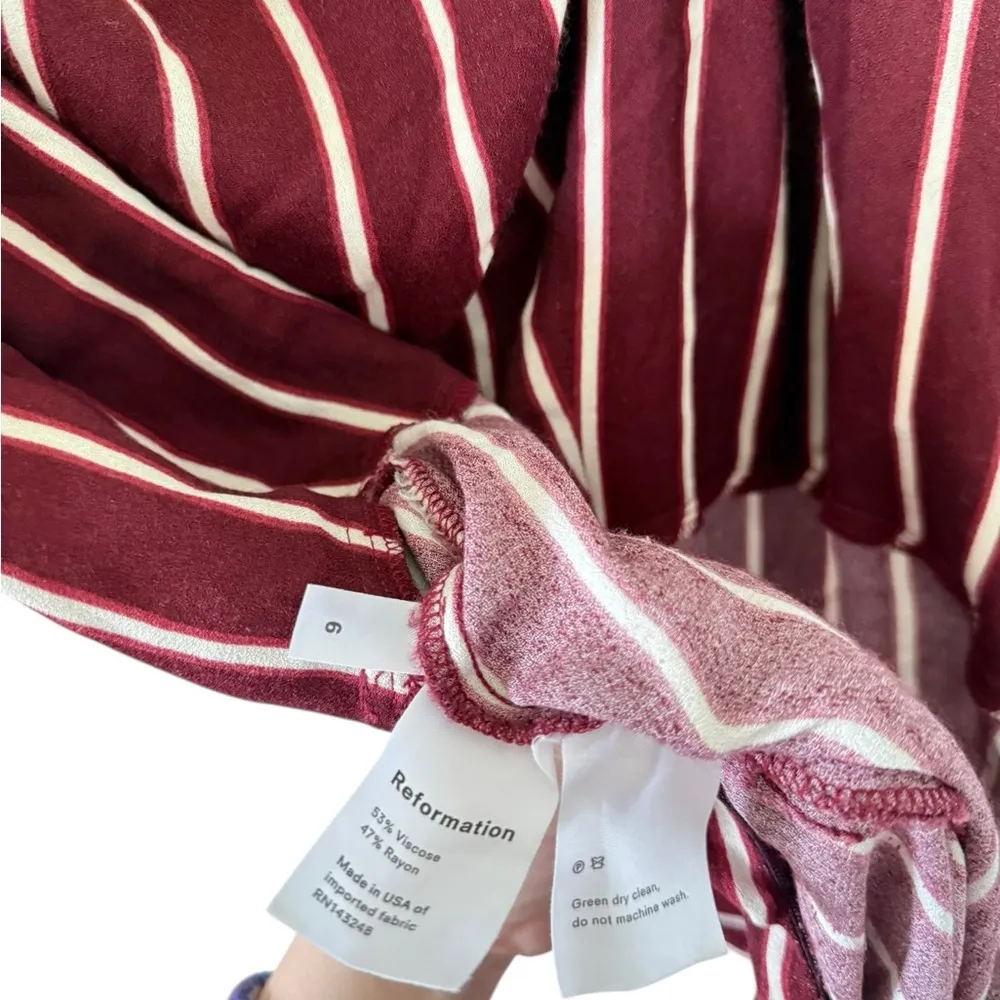 Reformation Guatemala Striped Jumpsuit - Image 4