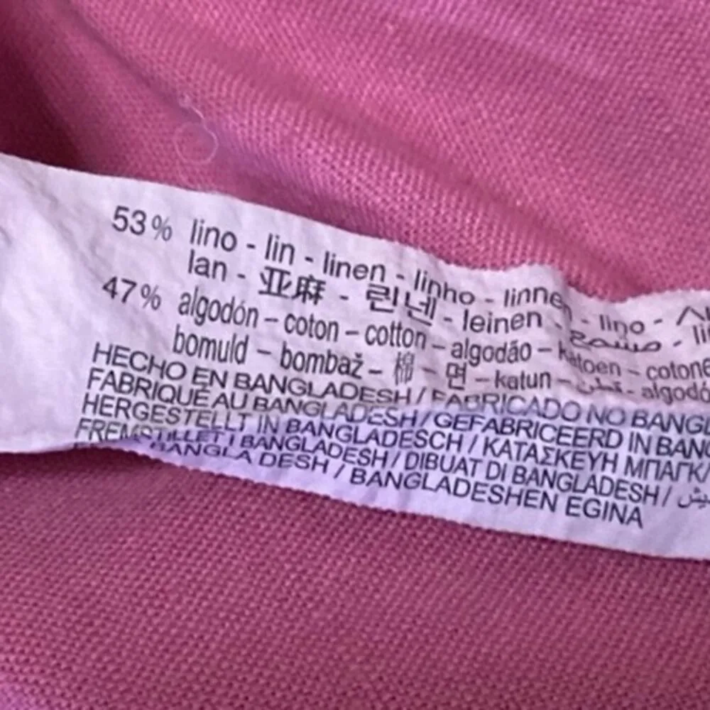 Zara Pink Square Neck Sleeveless Lace Up A-Line Flare Cami Tank Mini Dress Sz M - Image 4