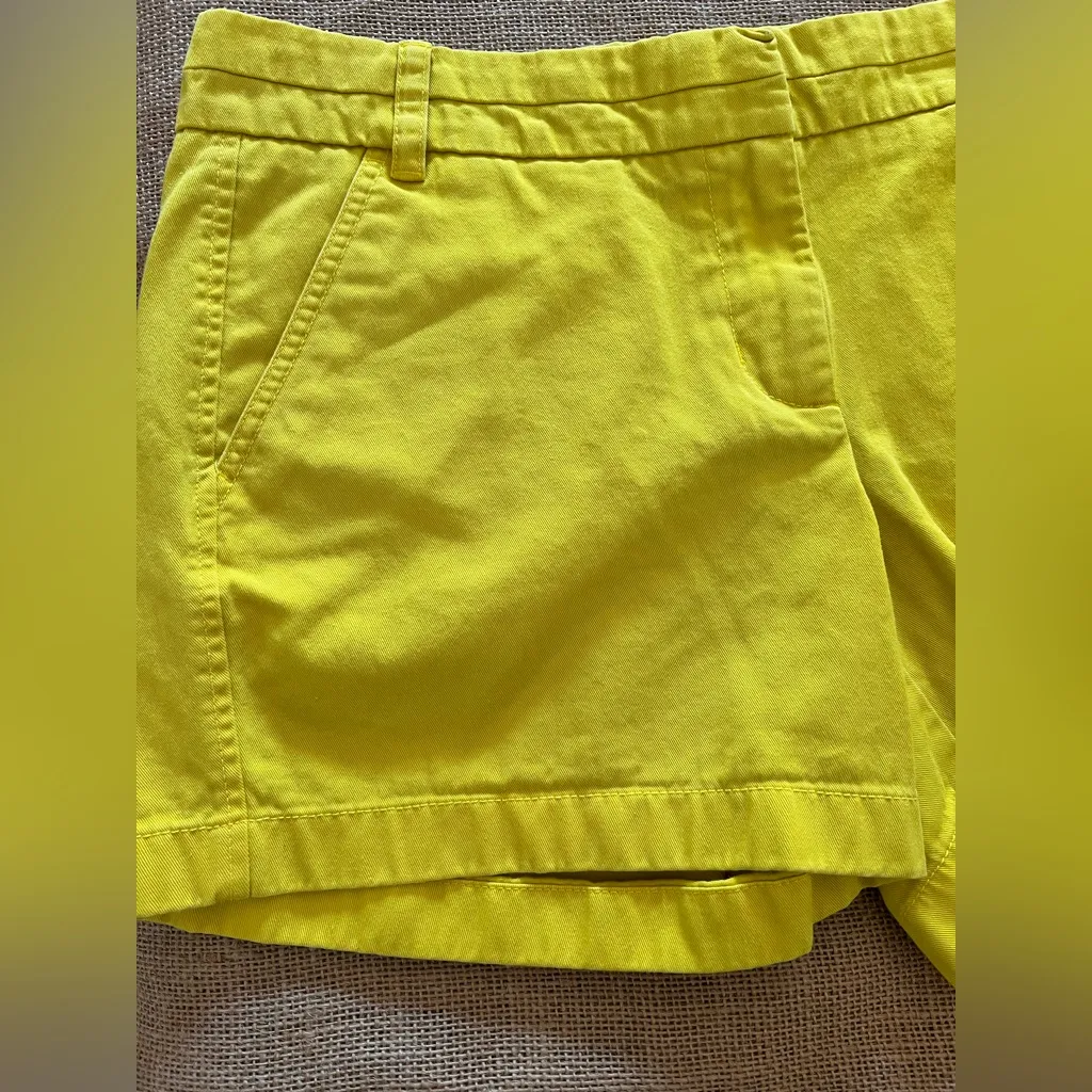 J. Crew Chino Yellow Shorts Classic Cotton 
Summer tennis prep beach classic - Image 3