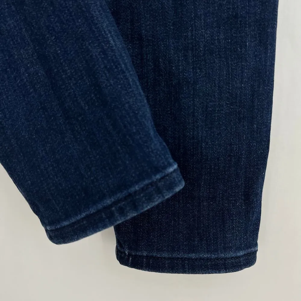 Express (2) 27x29 Short Stretch Legging High Rise Skinny Jeans Blue Dark Wash - Image 5