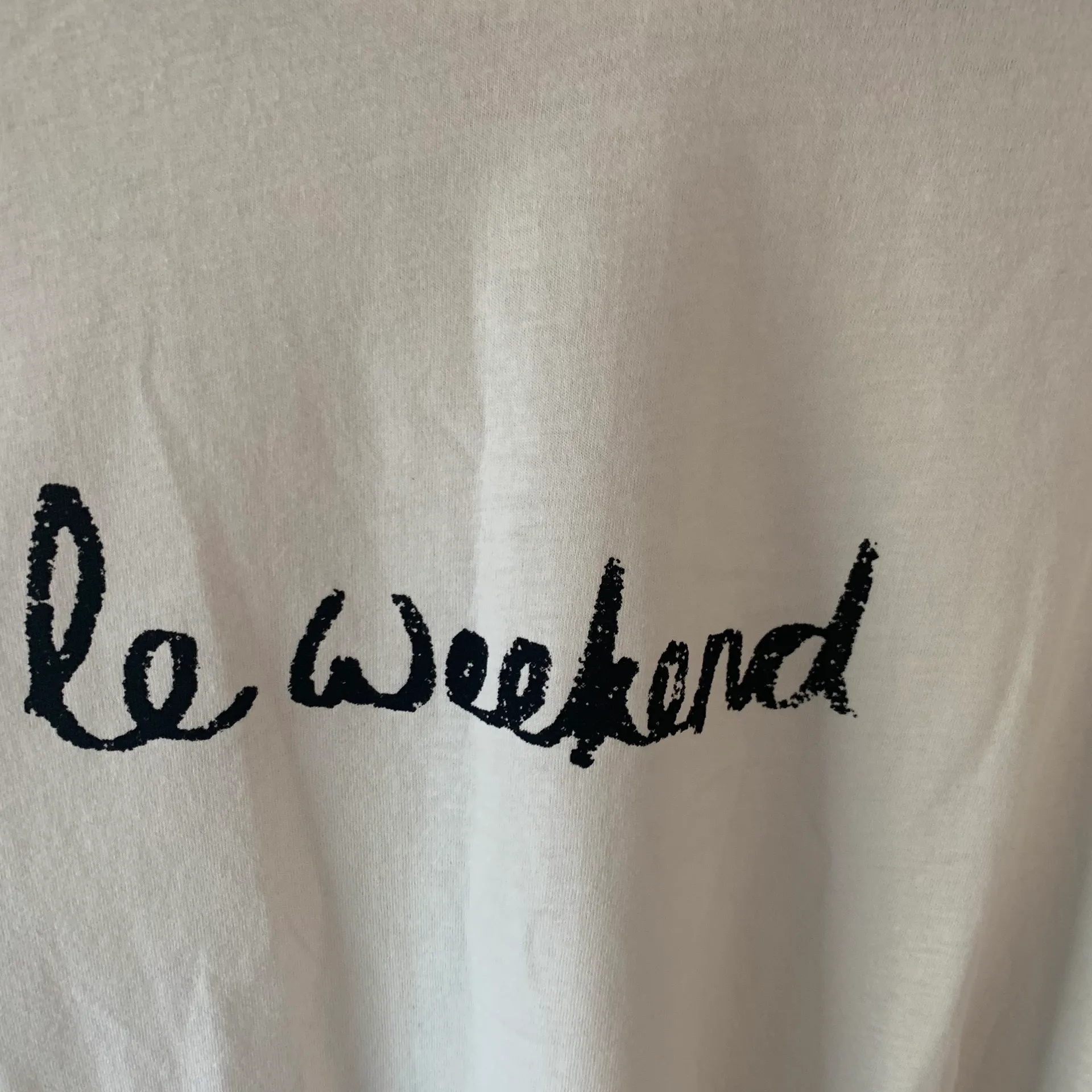 “Le Weekend” Graphic Crop Tee S - Image 4