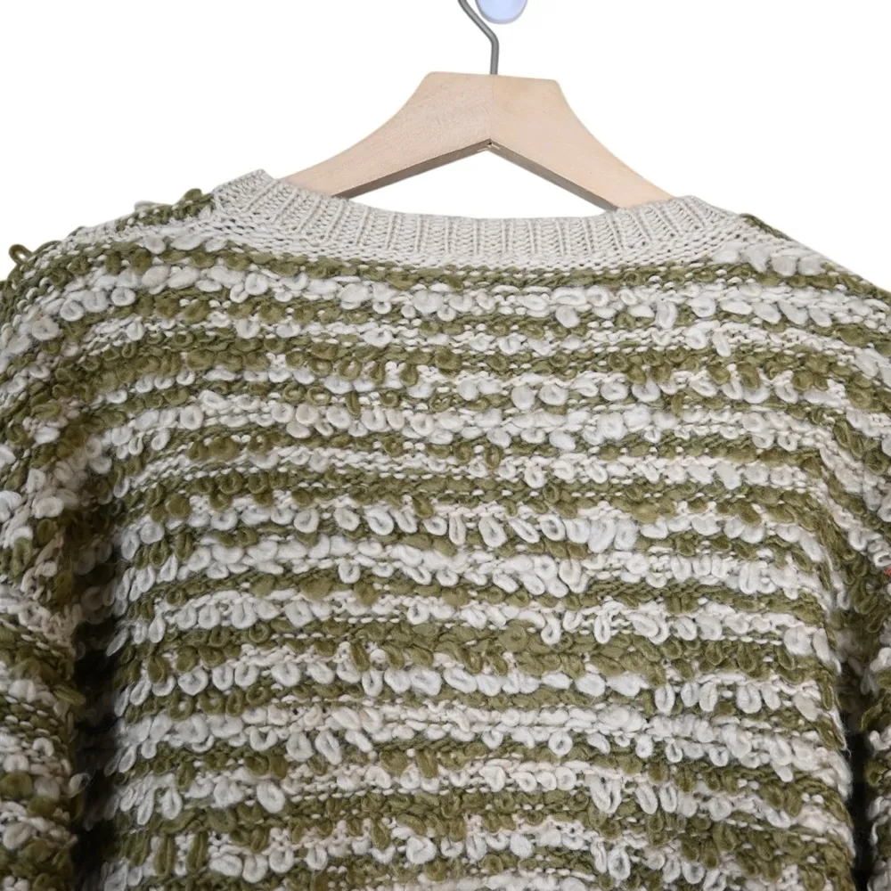 Storia Women's M Long Sleeve Striped Crop Sweater from Anthropologie NEW - Image 5