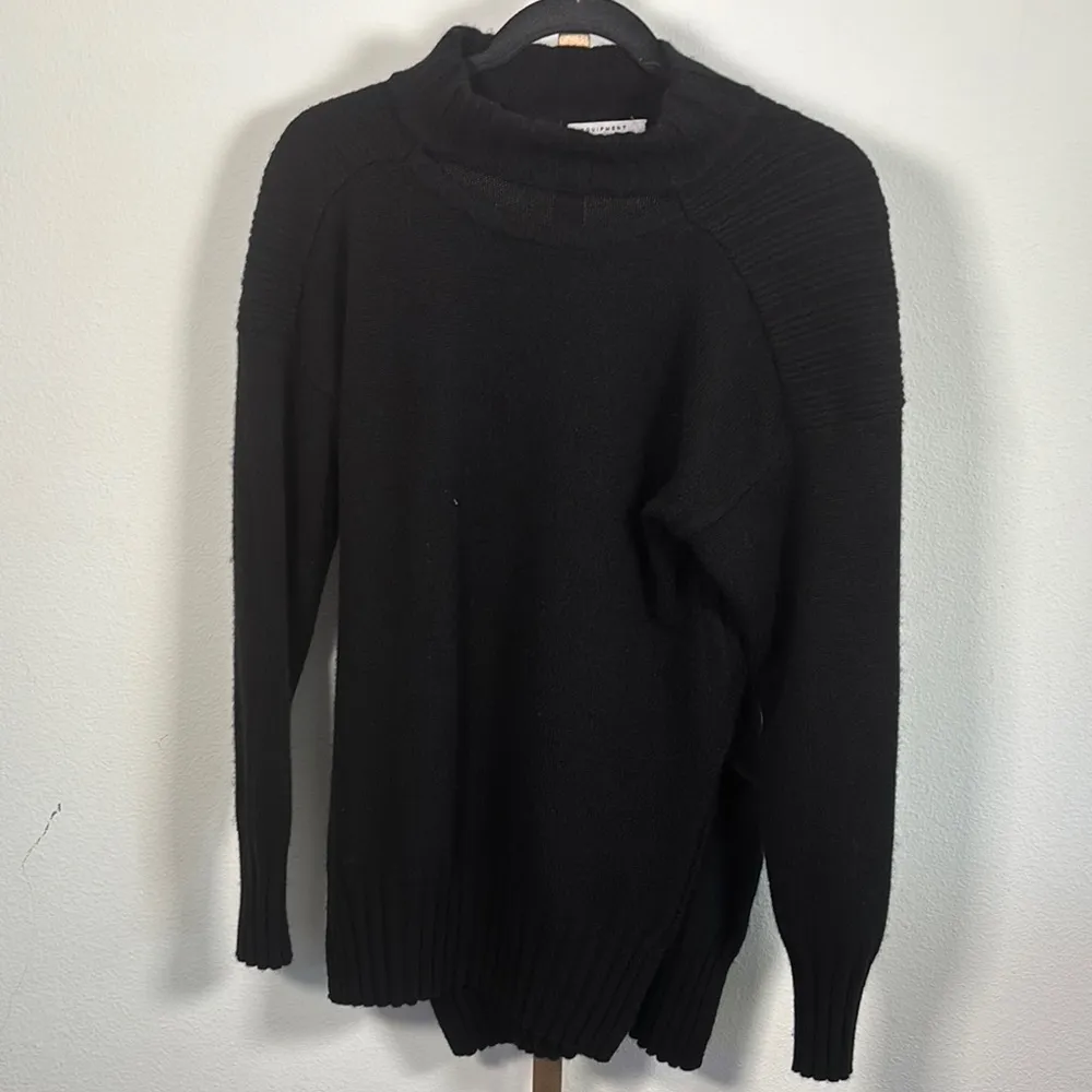 Equipment Black Wool Cashmere Oversized Sweater Small - Image 2