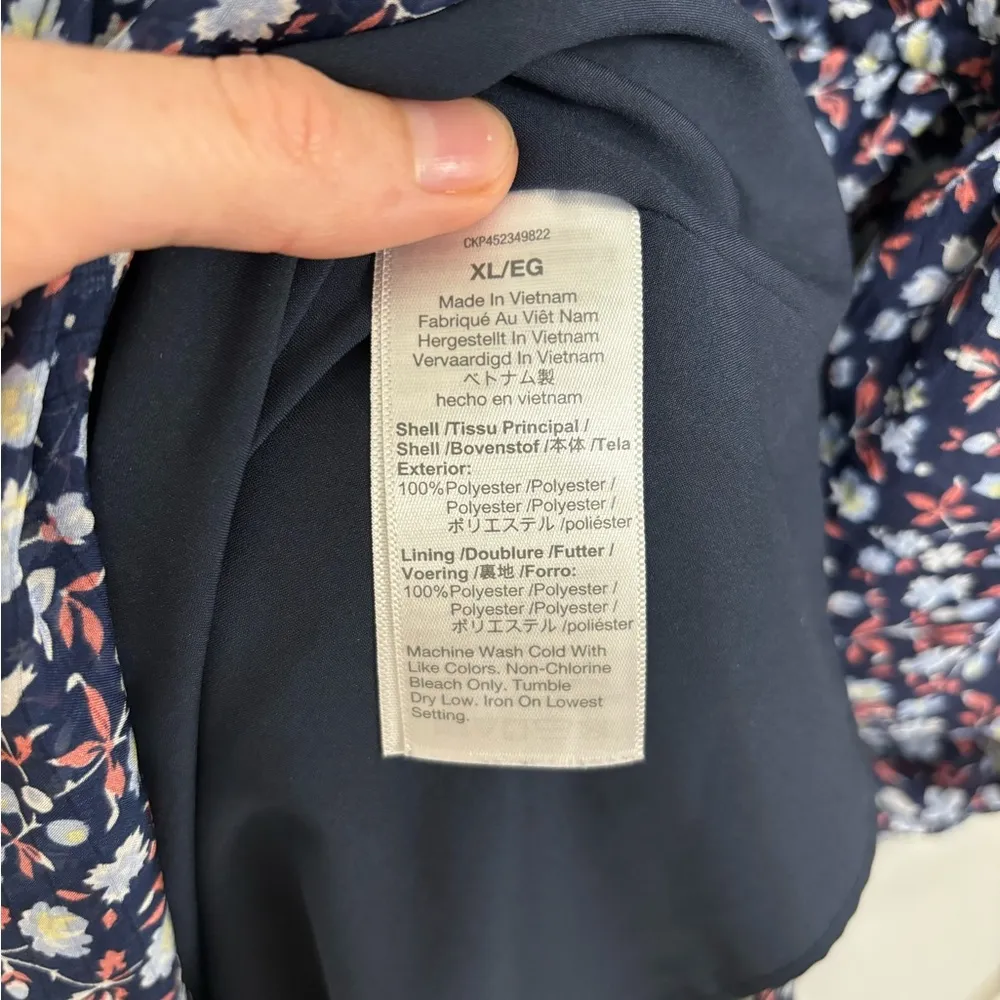 Tie-Waist Midi Dress in Harvest Vine - Size XL - Image 5