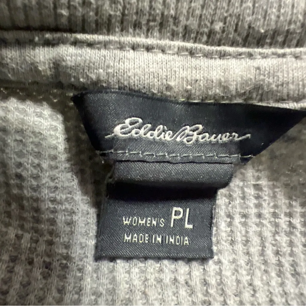 Eddie Bauer Women's Sleepwear Thermal Long Sleeve Pajama Lounge Shirt/Top|Sz:PL - Image 8