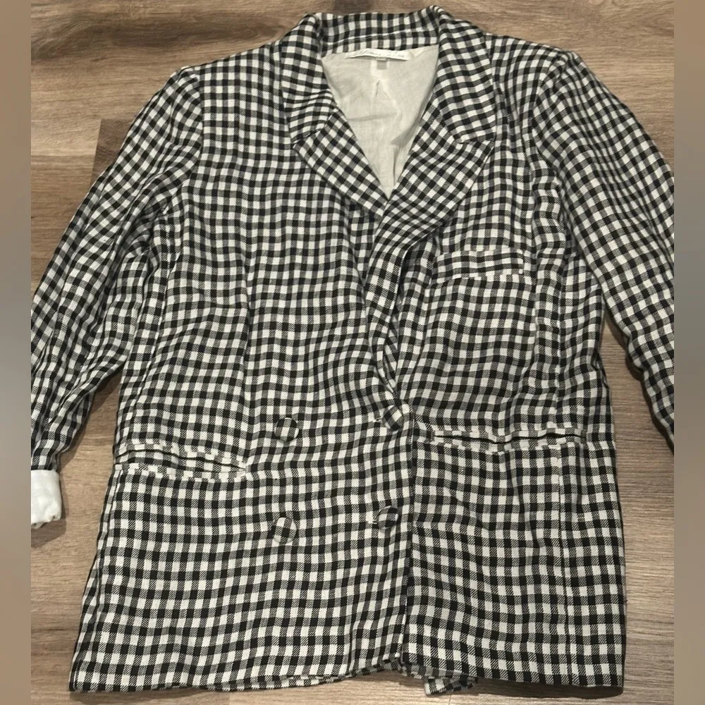 Lovers + Friends Fanning Blazer Ivory and Black - Image 3