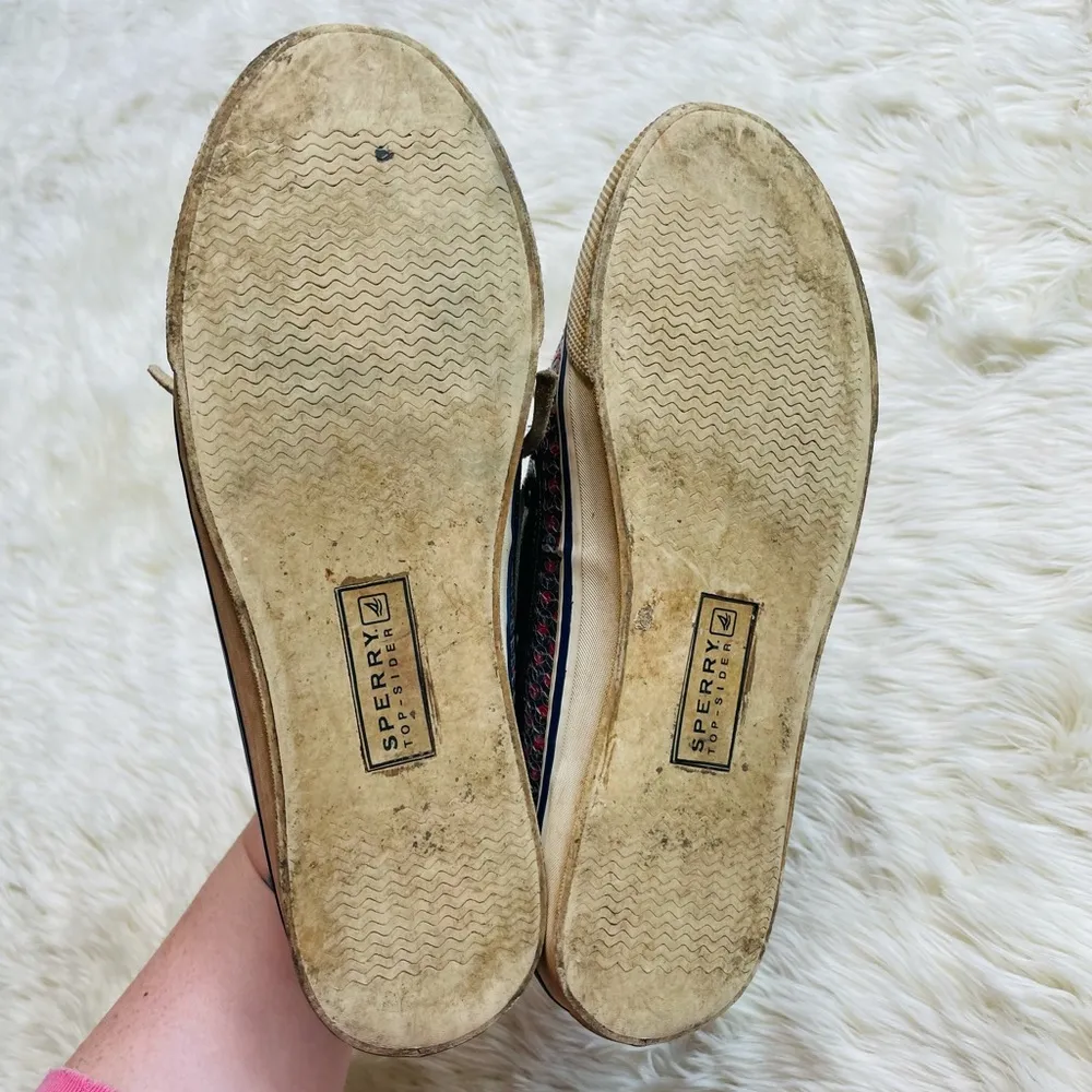 Sperry Iridescent Sequin Boat Shoes 6.5M - Image 8