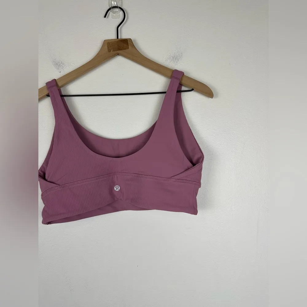 Lululemon Pink Align Ribbed Bra *Light Support A/B Cup Sport Bra Sz 12 - Image 5