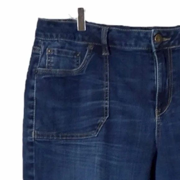 Lane Bryant Capri Jeans Mid Rise Parch Pockets Dark Wash Women’s Plus Size 20 - Image 7