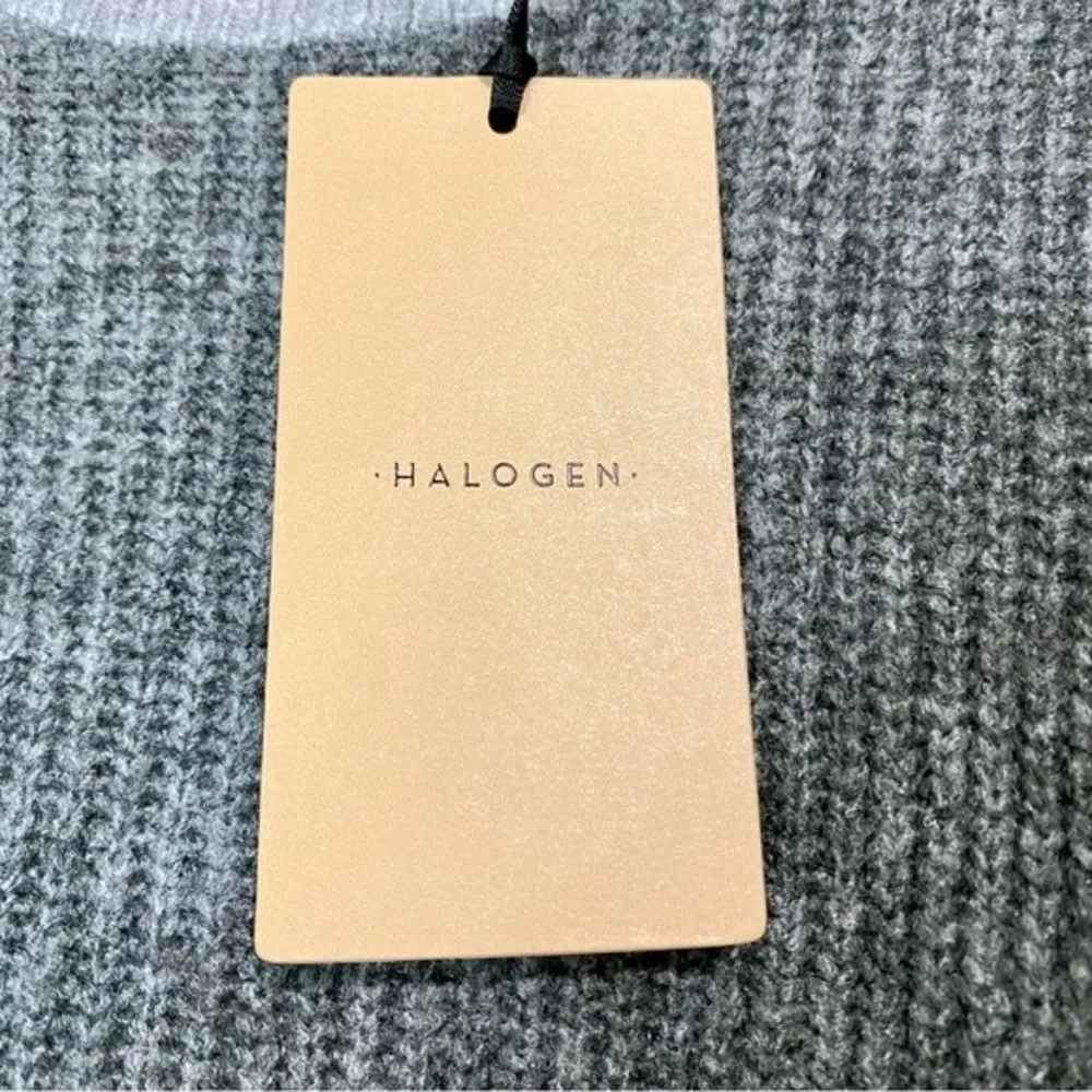 Halogen Women’s Knit Long Sleeve Crew Neck Sweater Grey Dark Heather Size XS NWT - Image 9