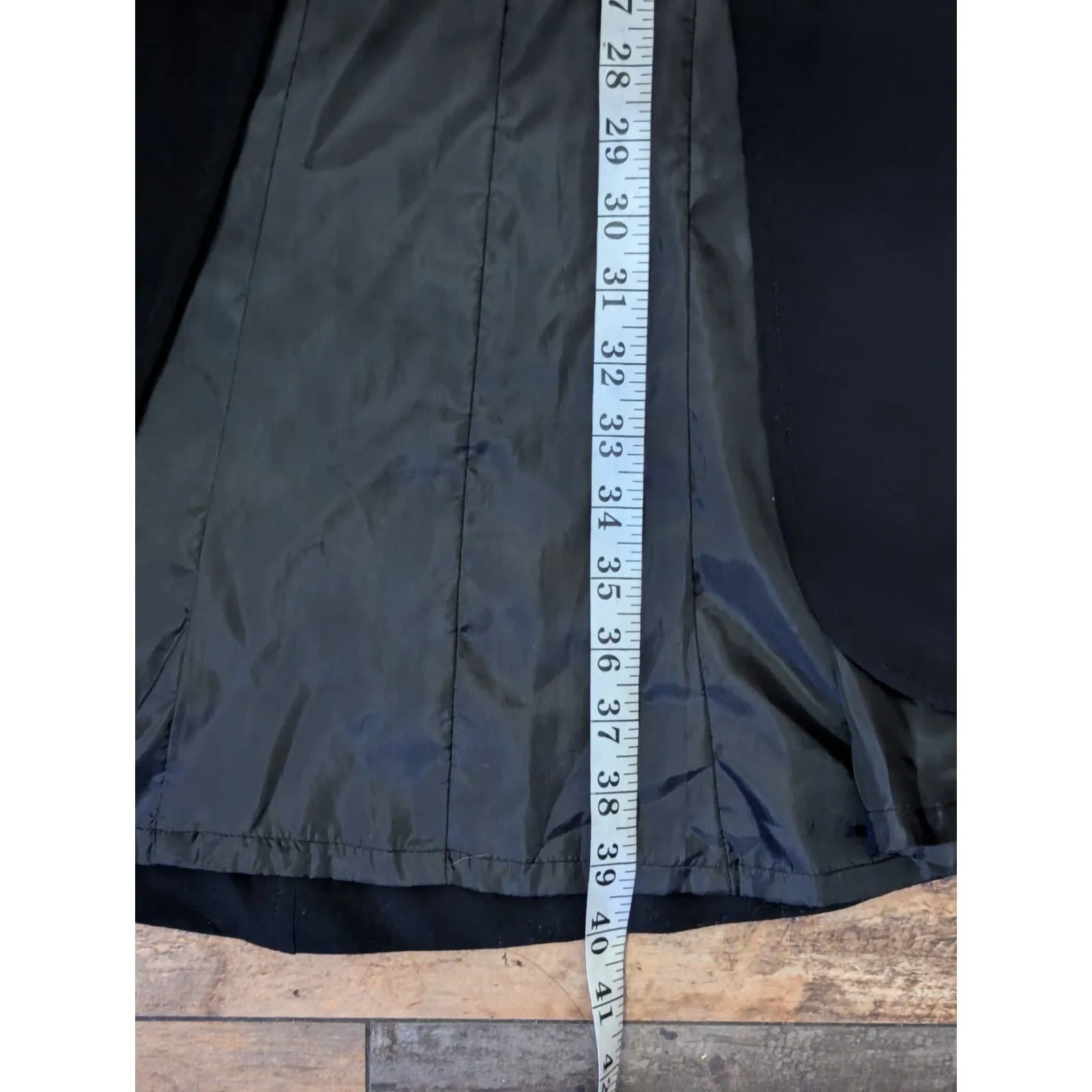 Bisou Bisou Long Black Duster Coat Size 6 Frog Closure Goth Whimsigoth Regency - Image 5