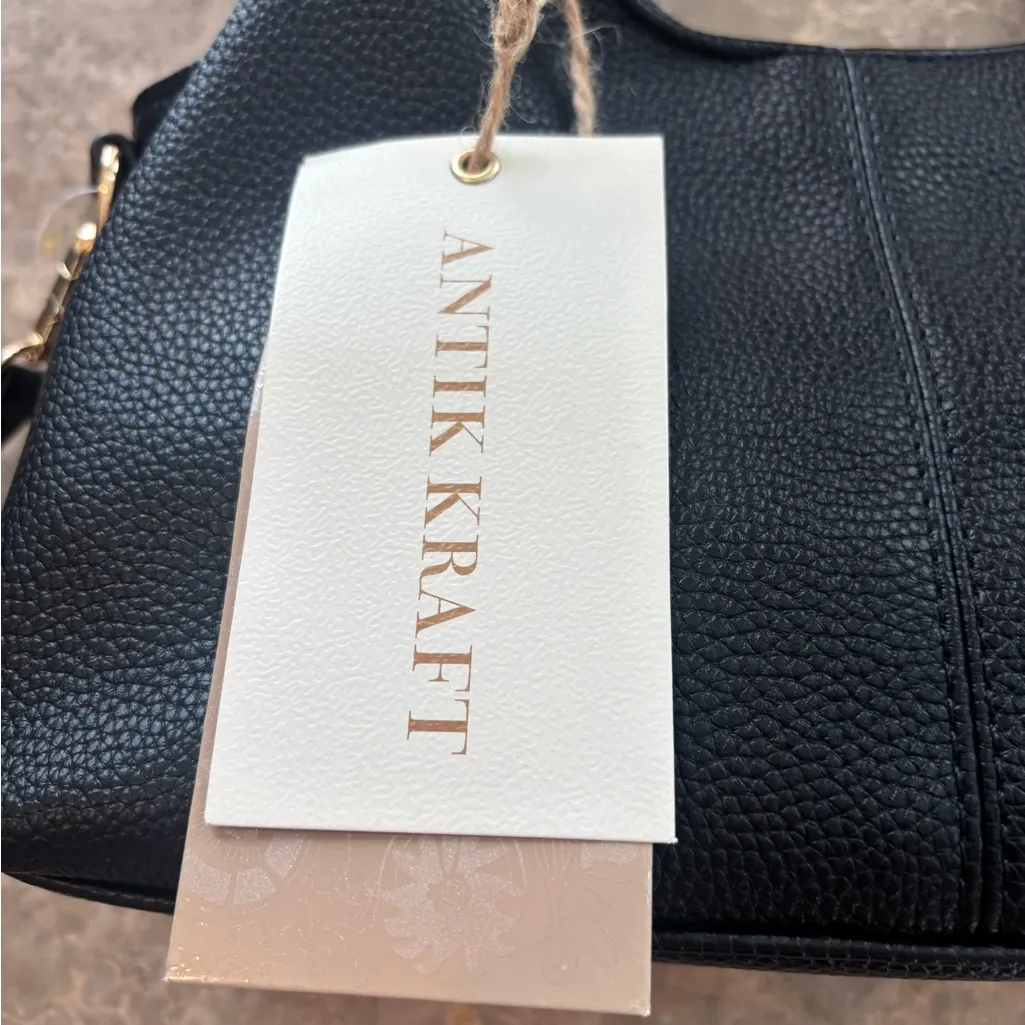 NWT Antik Kraft black crossbody purse - Image 6