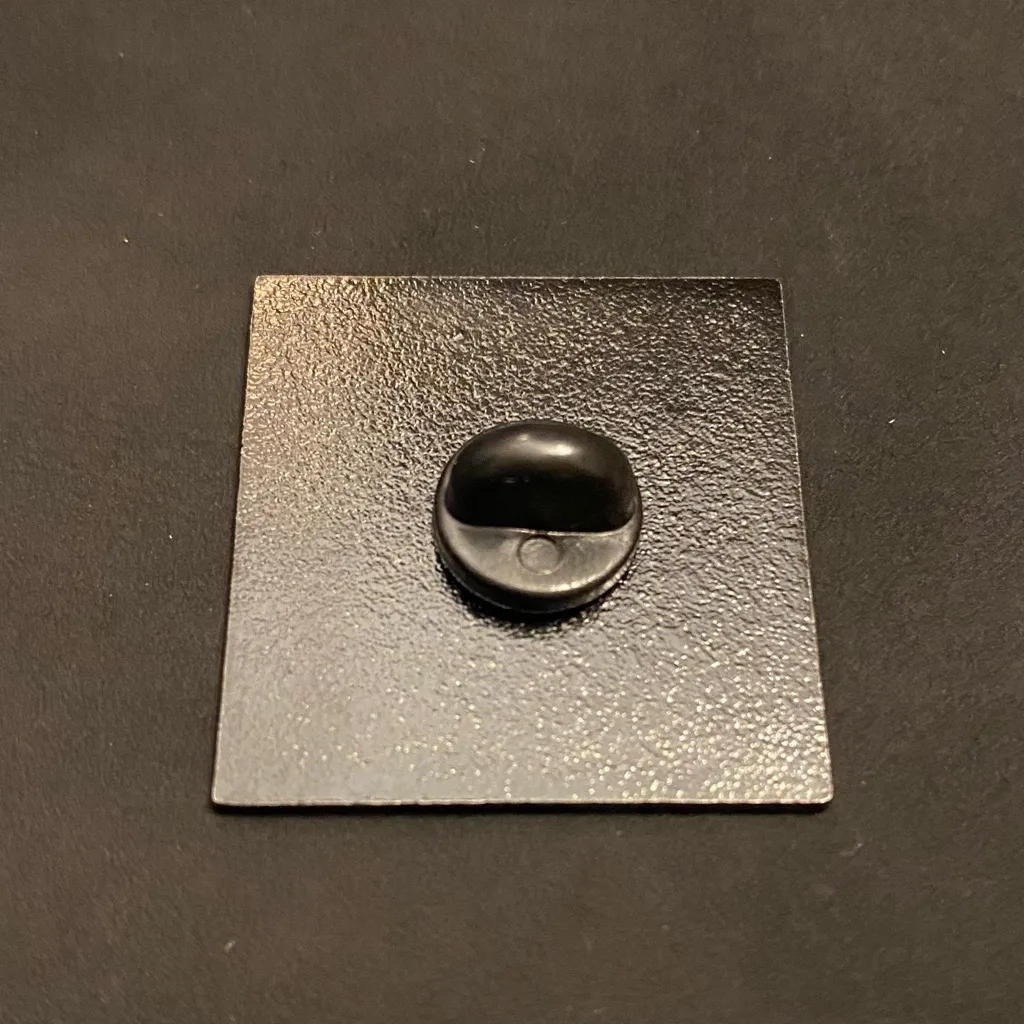 Cool Kitty Enamel Pin | Cat With a Pearl Earring and Shades Blows Vermeer Away Blue - Image 2