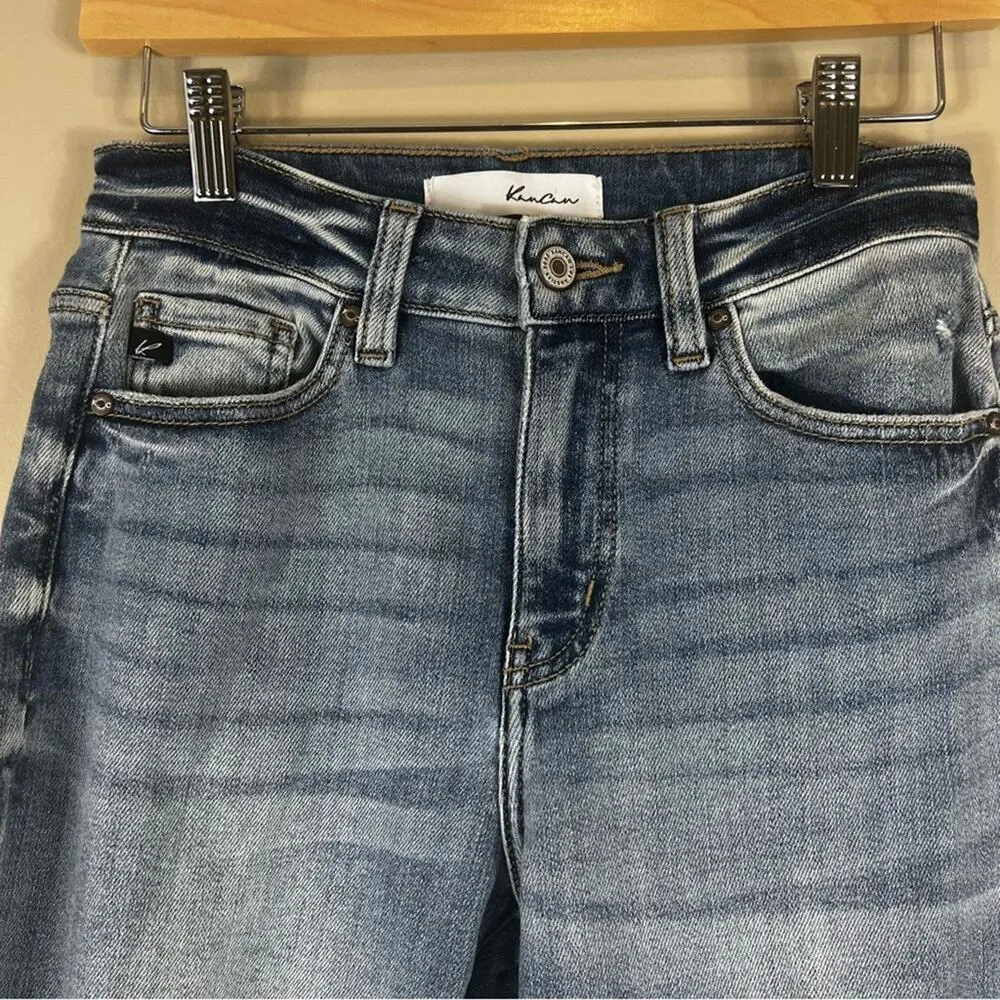 KanCan Andrea High Waisted Mom Jean Blue Size 25 - Image 3