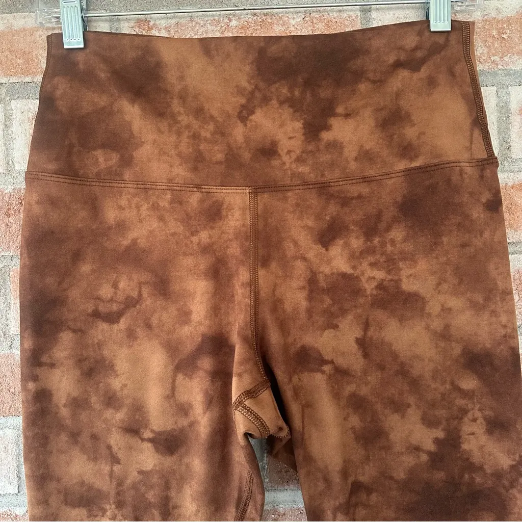 NOBULL Leggings Cropped Brown Tie Dye High Waist Women’s Medium CrossFit Gym - Image 3