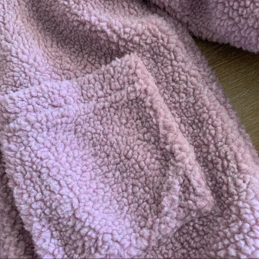 Anthropologie Elodie Pink Sherpa Jacket Small - Image 8