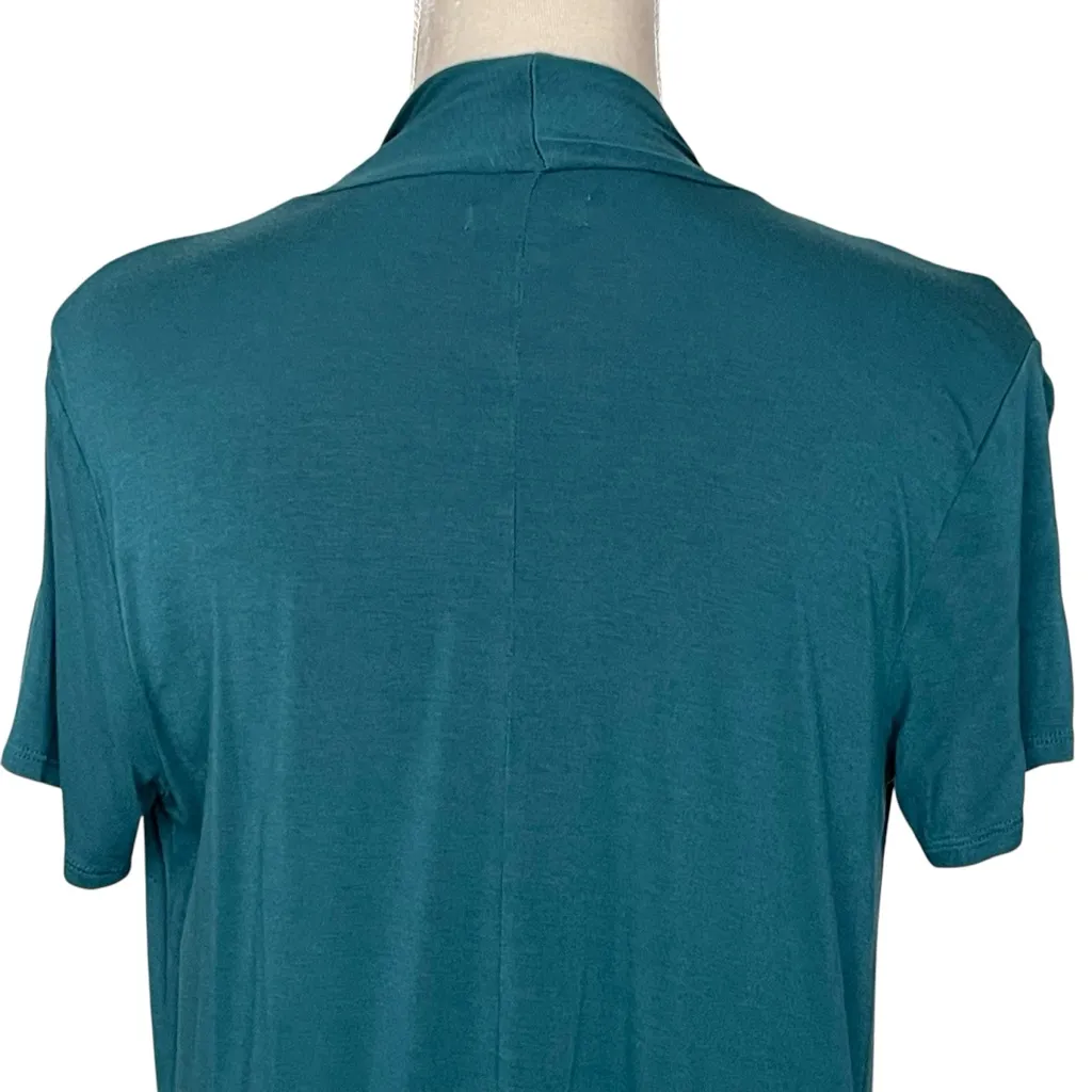 Maurices Teal Short Sleeves Open Front Cardigan Women’s Size XS - Image 6