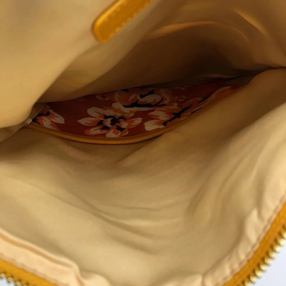 Rachel Pally Orange & Yellow Floral Clutch Handbag Boho Purse Fold Over - Image 7