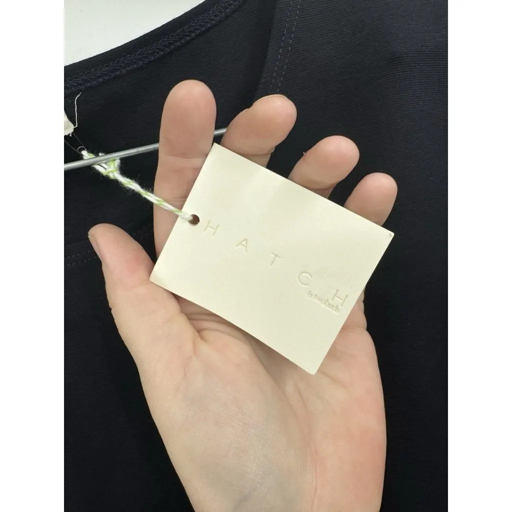 Hatch By Two Birds Mini Tunic Dress Women 1/XS Black Oversized Relaxed Maternity - Image 6