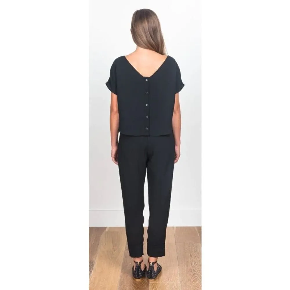 Rachel Comey Paloma Cutout Black Jumpsuit Sz. 00 - Image 2
