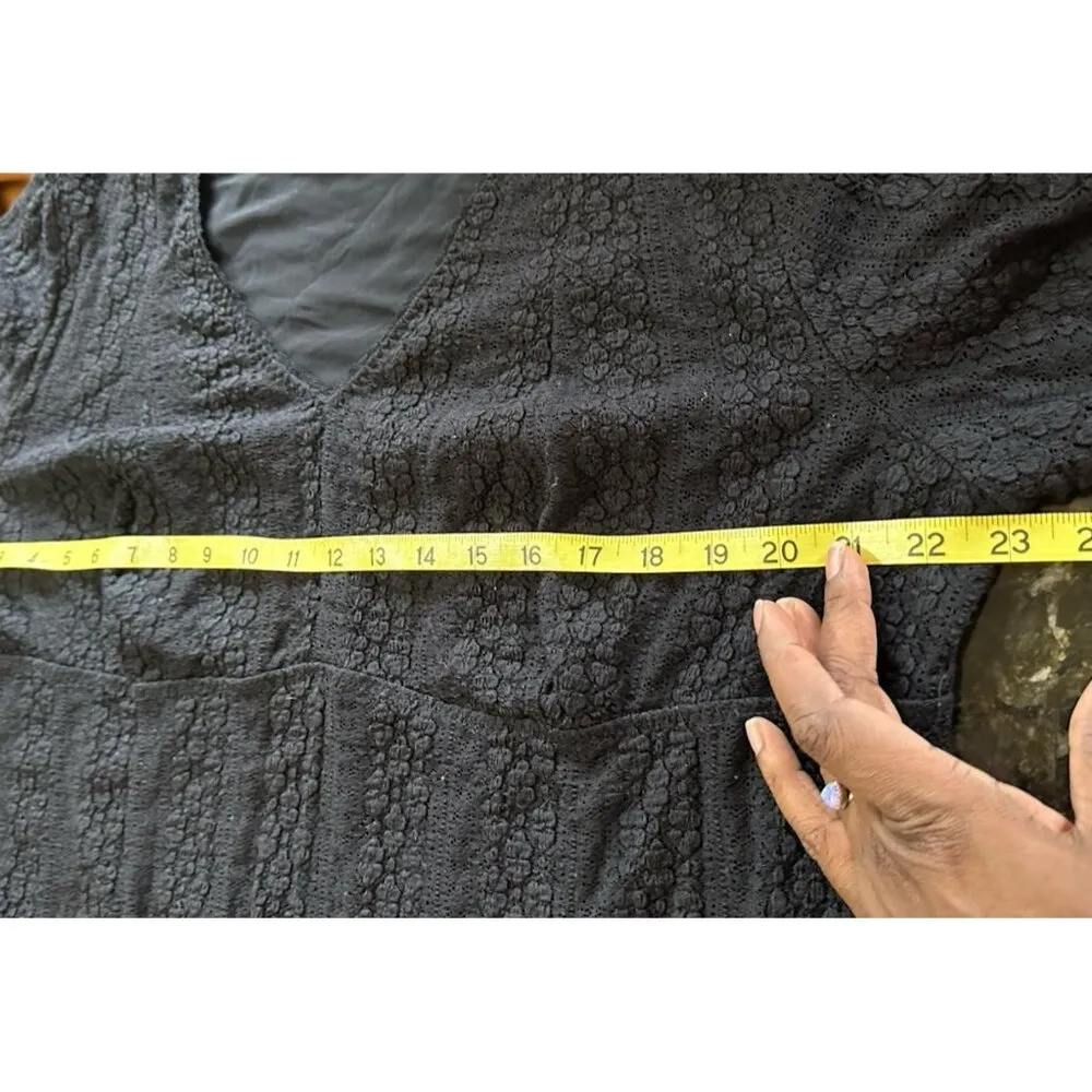 Honey Punch Women's V Neck Long Sleeve Black Lace Bodysuit Plus Sz 3X Whimsigoth - Image 6