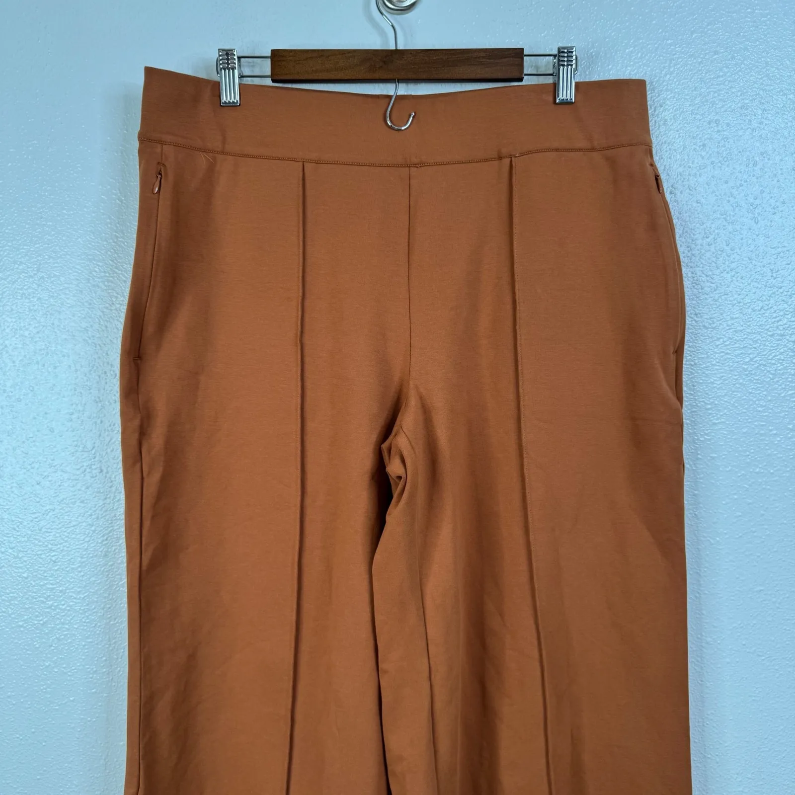 Lands' End Starfish Palazzo Brown Pants Size Large - Image 4