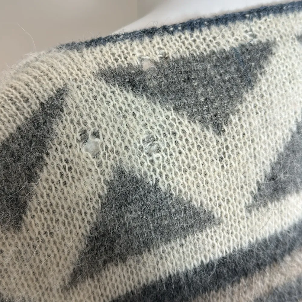 Vintage Icewear Wool Poncho Made in Iceland Gray Size M - Image 8