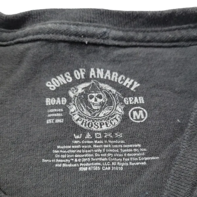 Shirt Size Medium Samcro Flaming Grim Reaper Graphic Print Shirt Unisex T-shirt - Image 6