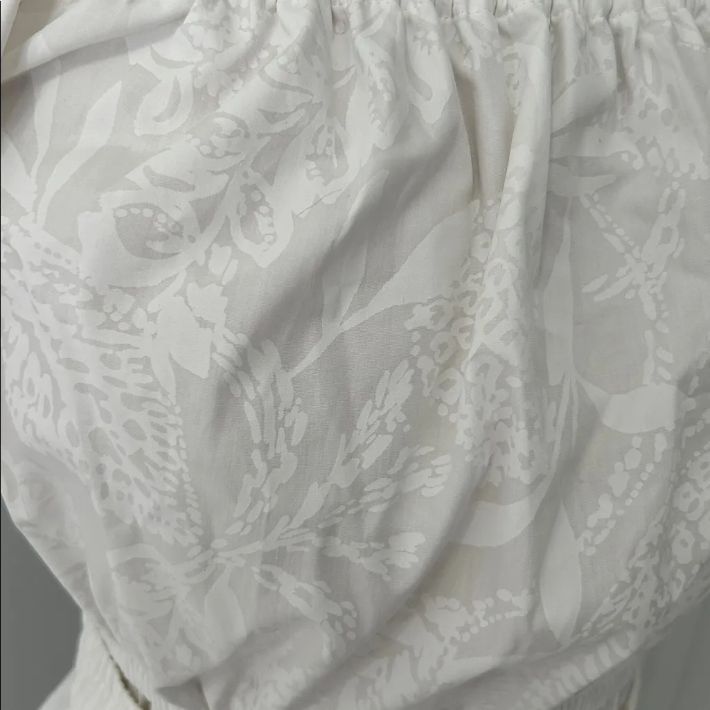 Lilly Pulitzer Nessa Off The Shoulder Maxi Dress Resort White Jungle Cabana - Image 9