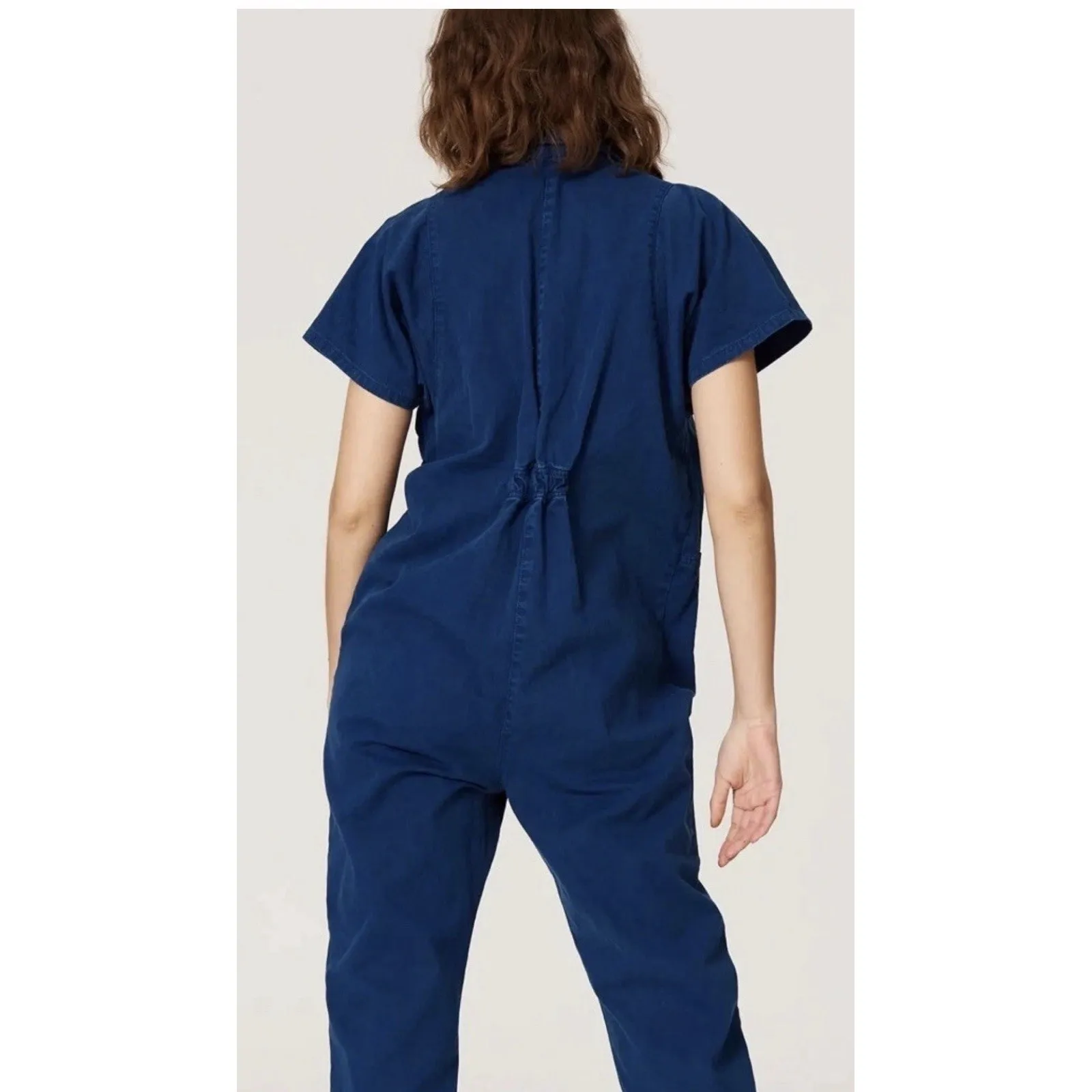 Rachel Comey The Barrie Jumpsuit Blue Denim Zip Up Oversized Size 2 - Image 2