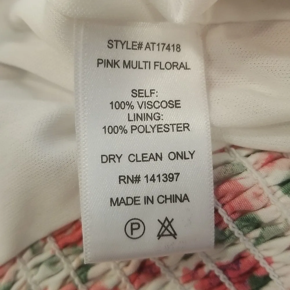 💕ASTR THE LABEL💕 Floral Tie Shoulder Long Sleeve Top ~ Pink Floral Print M NWT - Image 13