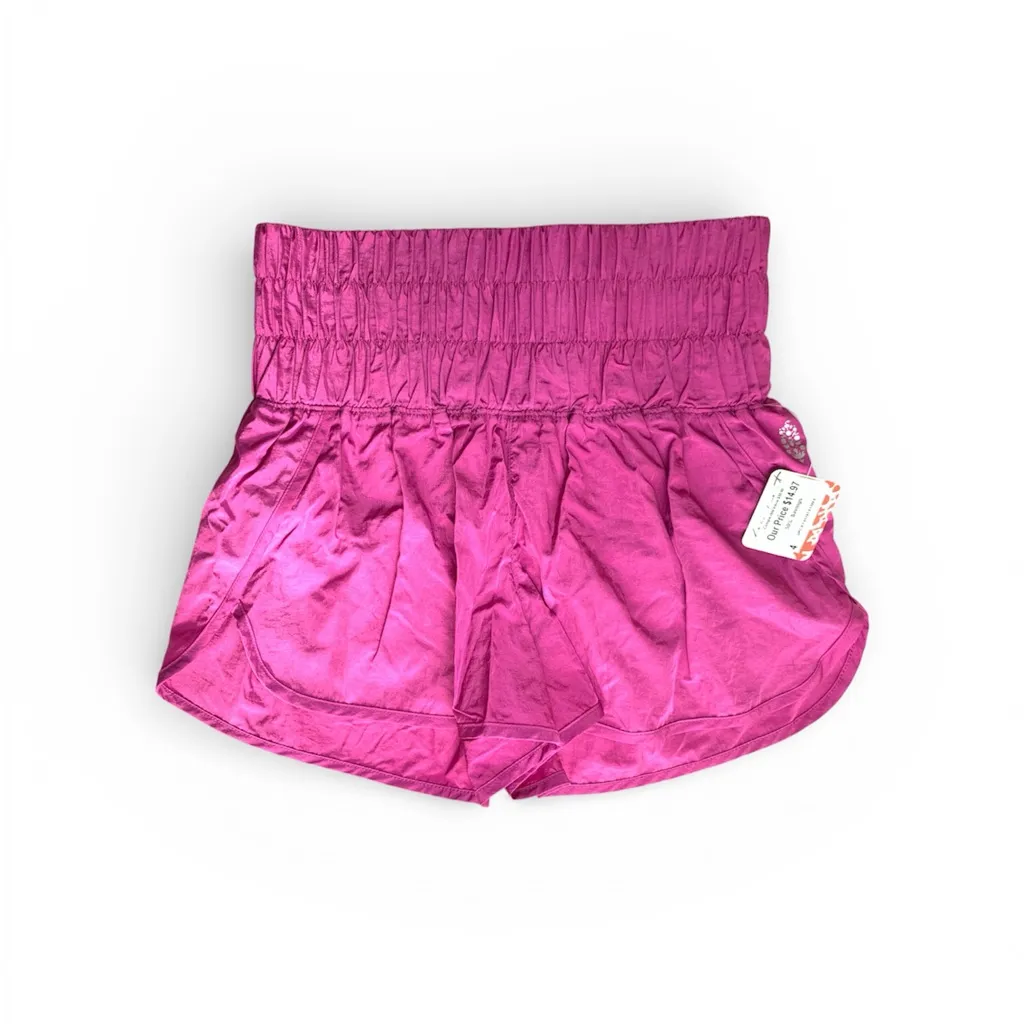 Free People FP Movement Way Home Pink High Waisted Running Shorts Women’s Small - Image 2
